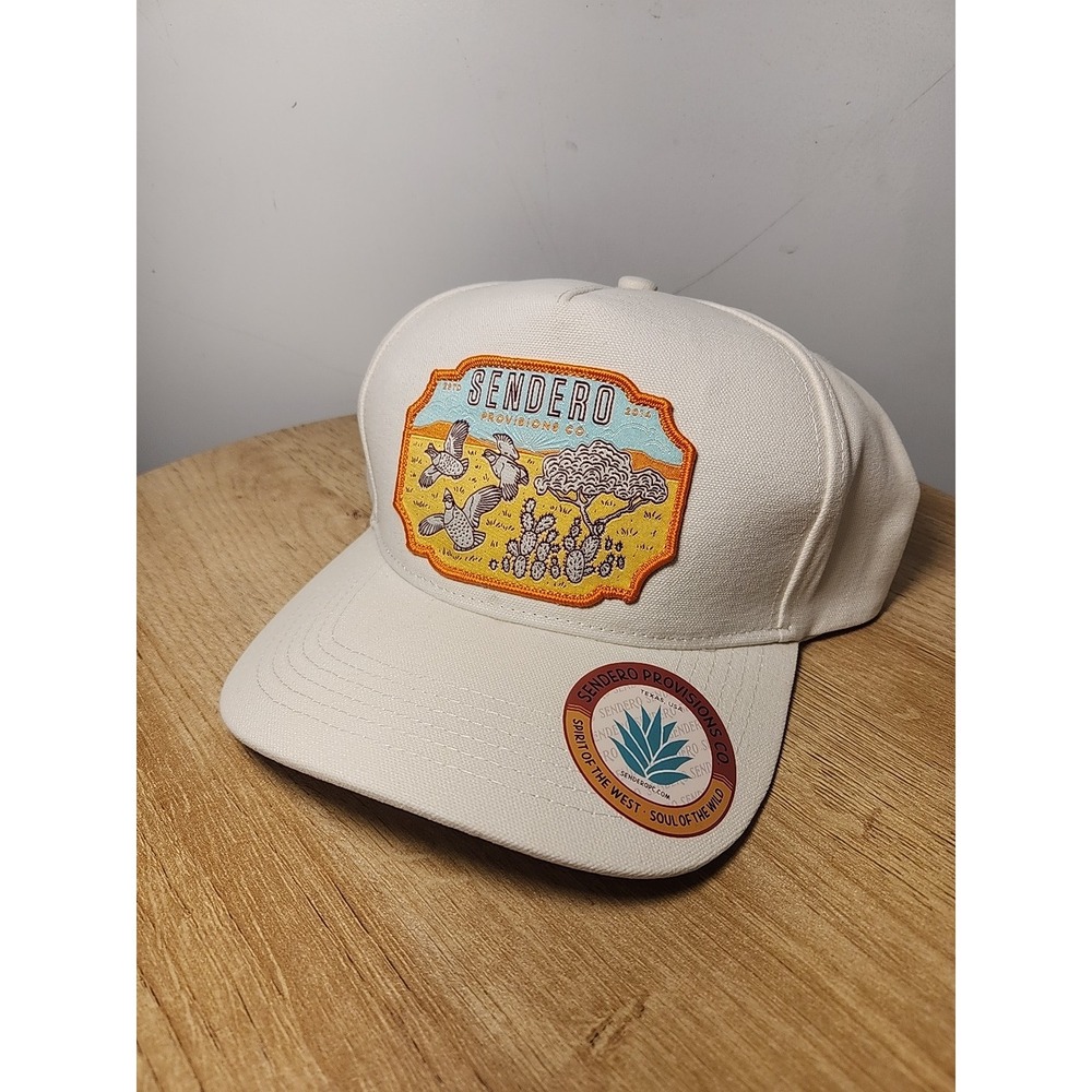 Sendero Provisions Co. Hat Cap Snap Back Cream Covey Mens‎ Hat